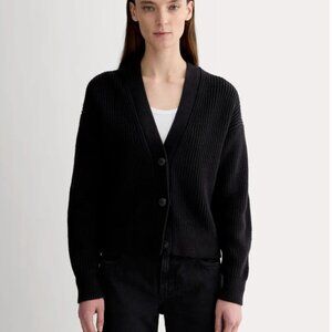 Everlane Boxy Black Chunky Cardigan | Size L